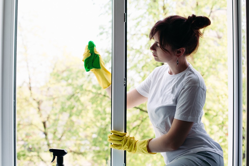 Cómo limpiar los vidrios de las ventanas exteriores